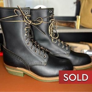 SOLD Red Wing 4328 Indigofera Climber boot Black Prairie 9D